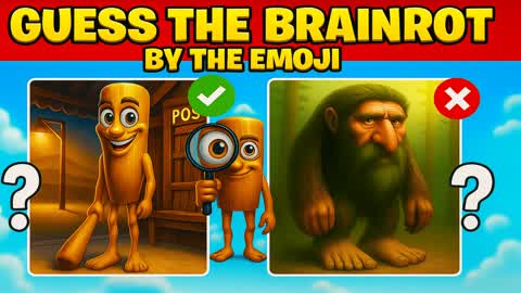 GUESS THE BRAINROT ❓🔍 PARKOUR MINIGAME