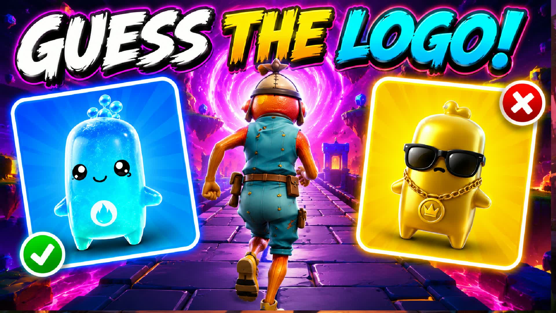 GUESS LOGO 🔎 PARKOUR OBBY MINIGAME rvb