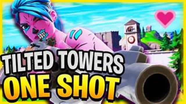 One shot tilted towers