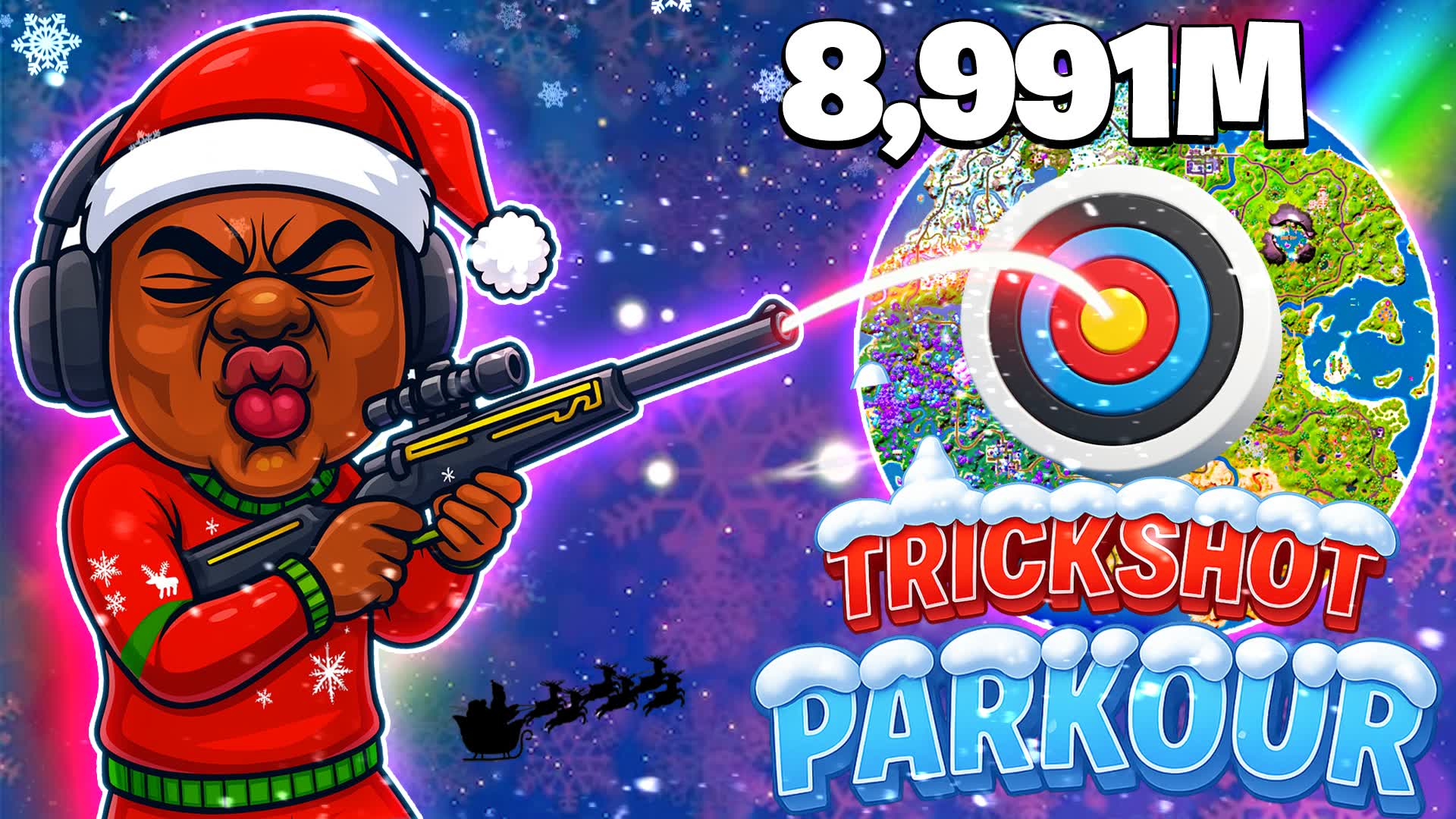 🎯 TRICKSHOT PARKOUR ❄️New 100+