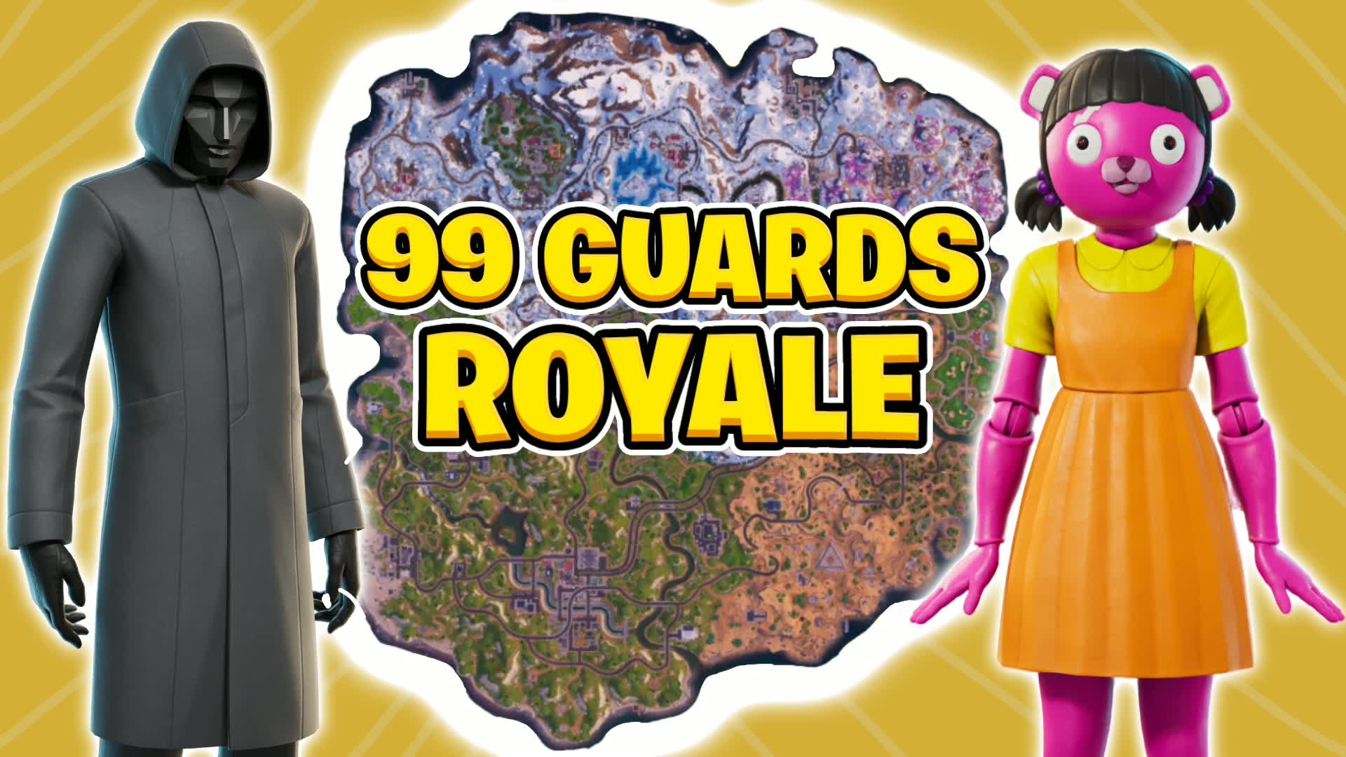 99 BOT ROYALE GUARDS SQUID GAME DRIVE
