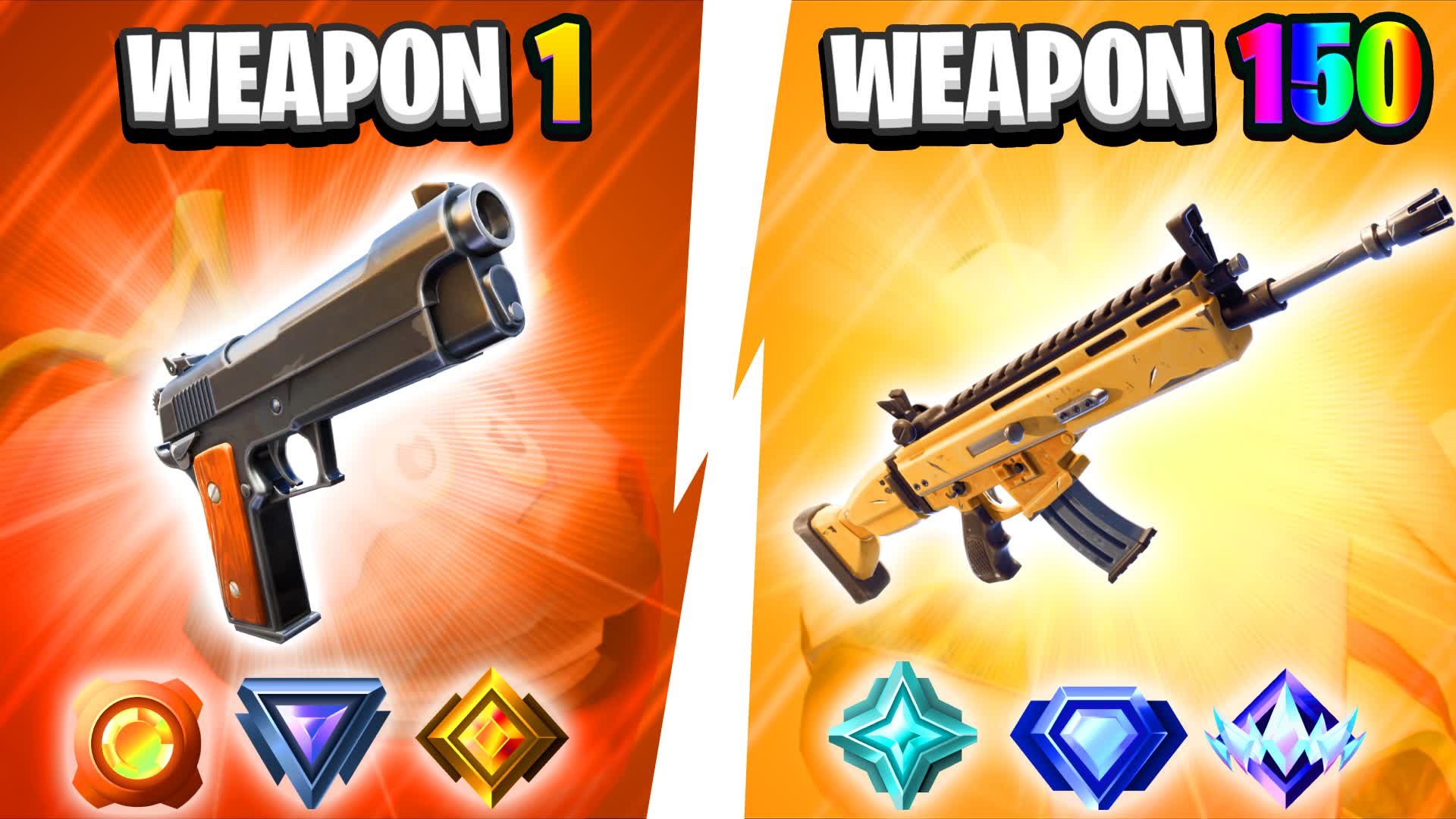 🎯FOOD GUN GAME 🔫 ONE SHOT FIRST PERSON