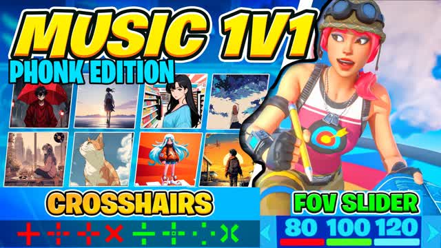 1V1 MUSIC BUILD FIGHTS đ¶