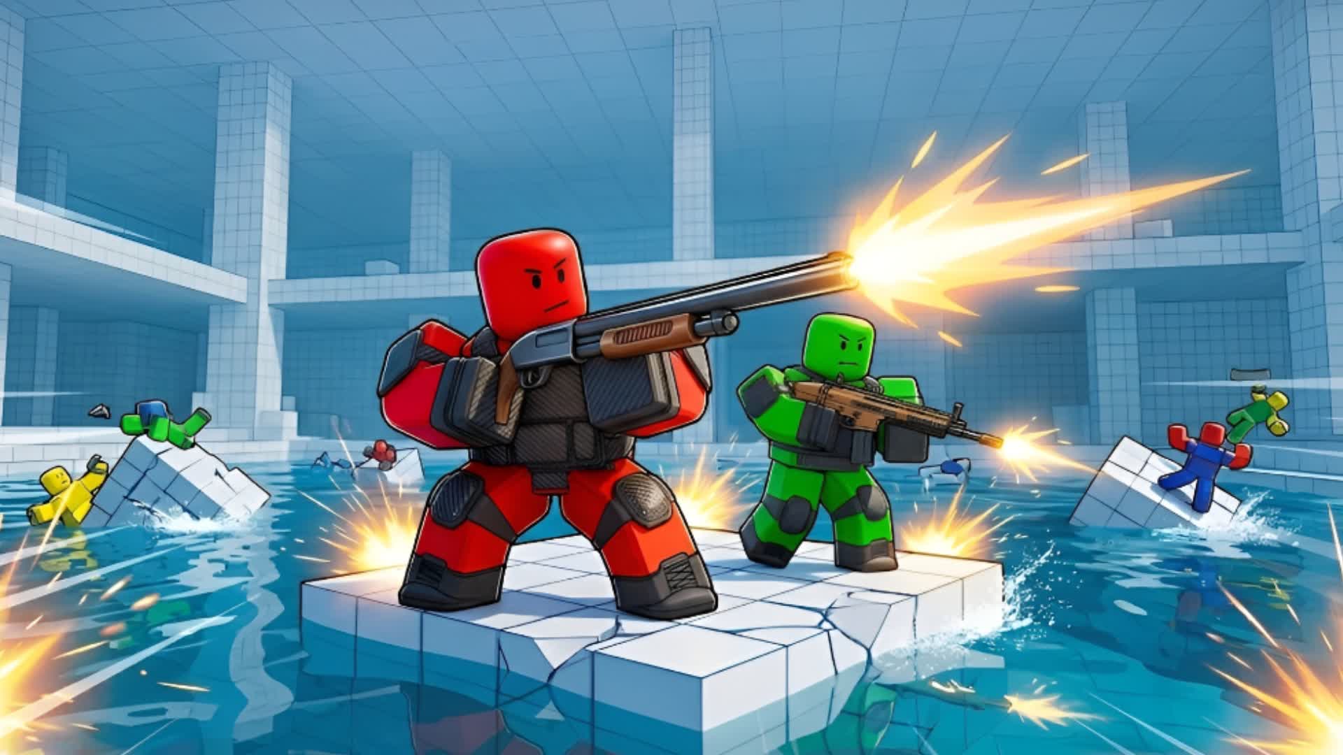 RED VS BLUE 🔴🔵 ULTIMATE GUN FIGHT 🔫💥