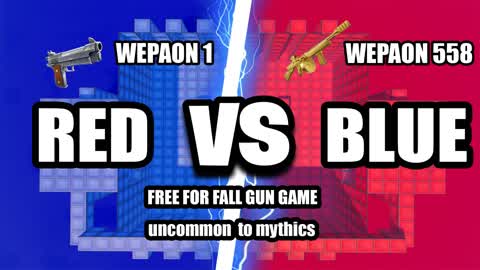 RED VS BLUE GUN GAME (558 weapons)
