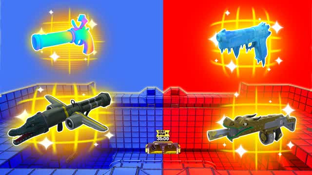 🔴 RED VS BLUE 🔵 2 TEAMS DEATHMATCH!