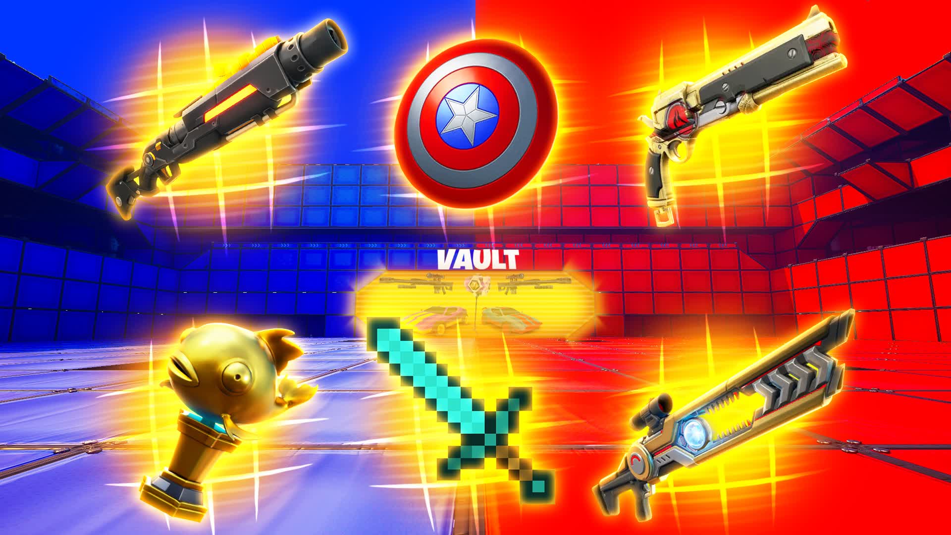 赤 vs 青🔴🔵全武器クレイジー⭐️