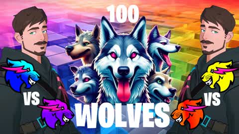 100 WOLVES: 🧠MRBEAST CHALLENGE⭐