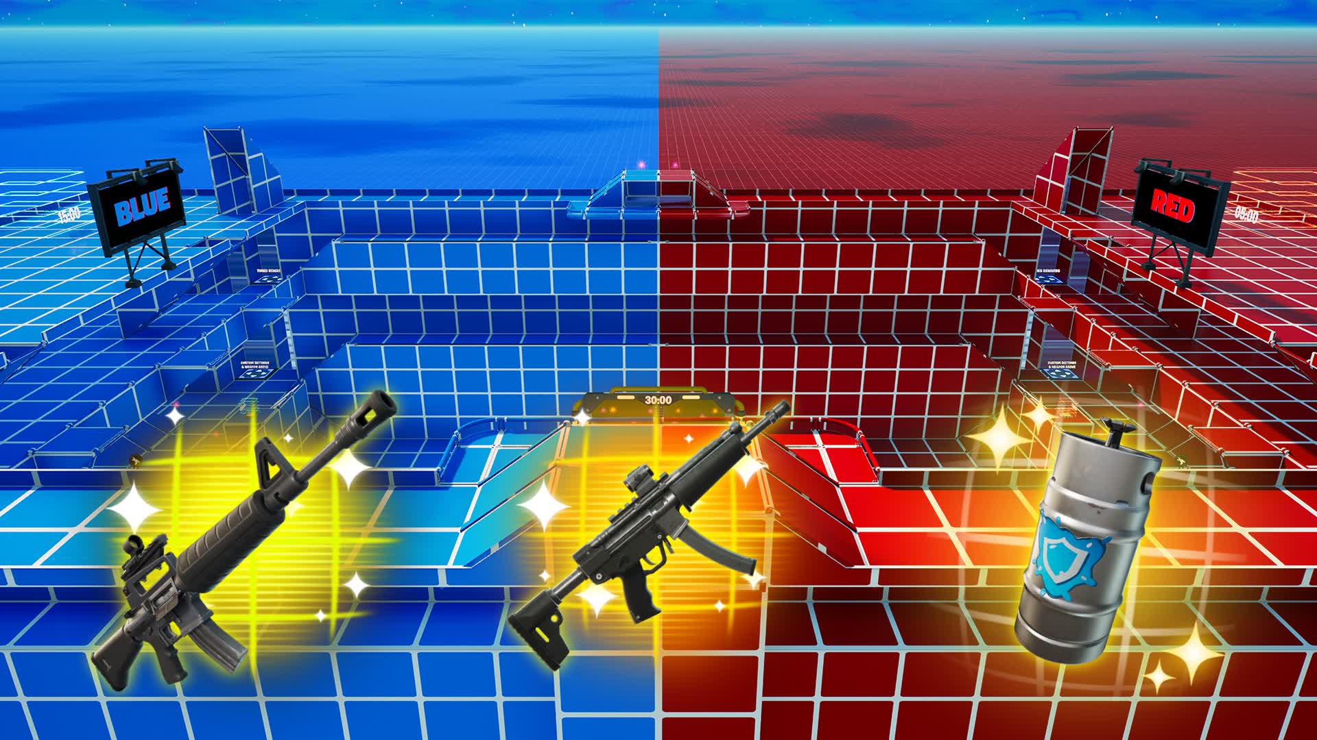 VAULT RED VS BLUE🔴🔵- ALL WEAPONS🔫