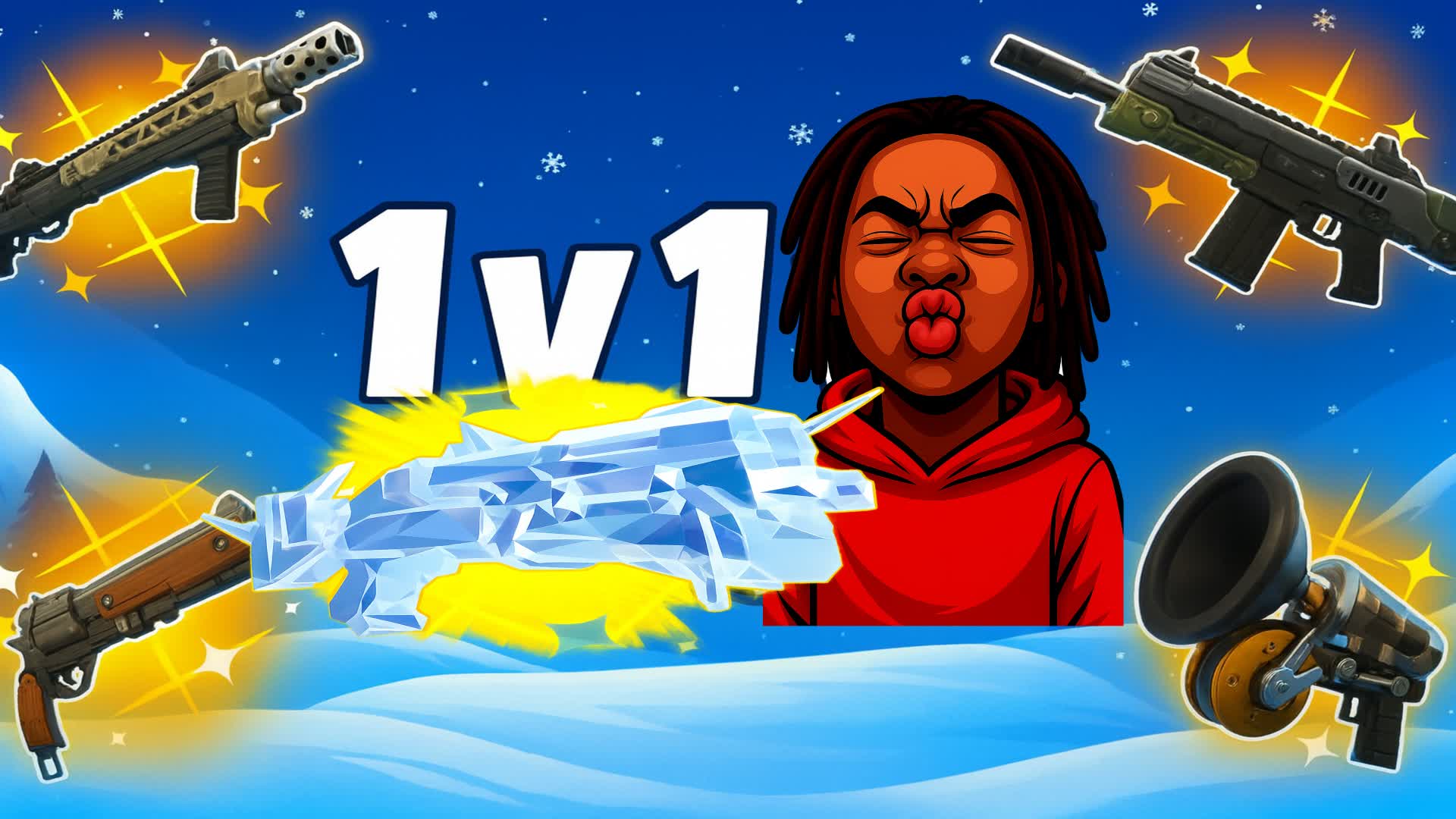 1V1 FIGHT BUILD! WINTER ❄