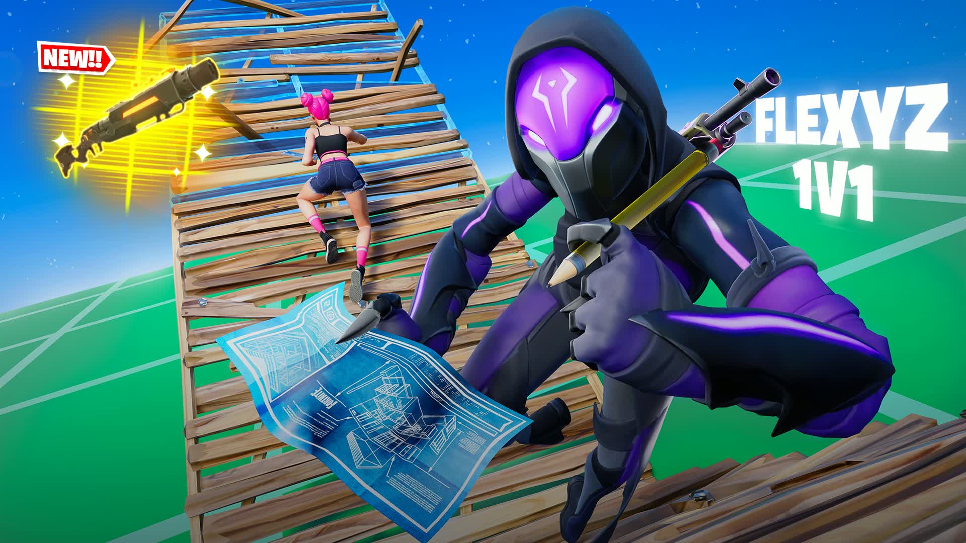 FLEXYZ 1V1 BUILD FIGHT (200 PUMPS)