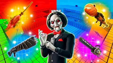 HALLOWEEN RED VS BLUE VS YELLOW VS GREEN