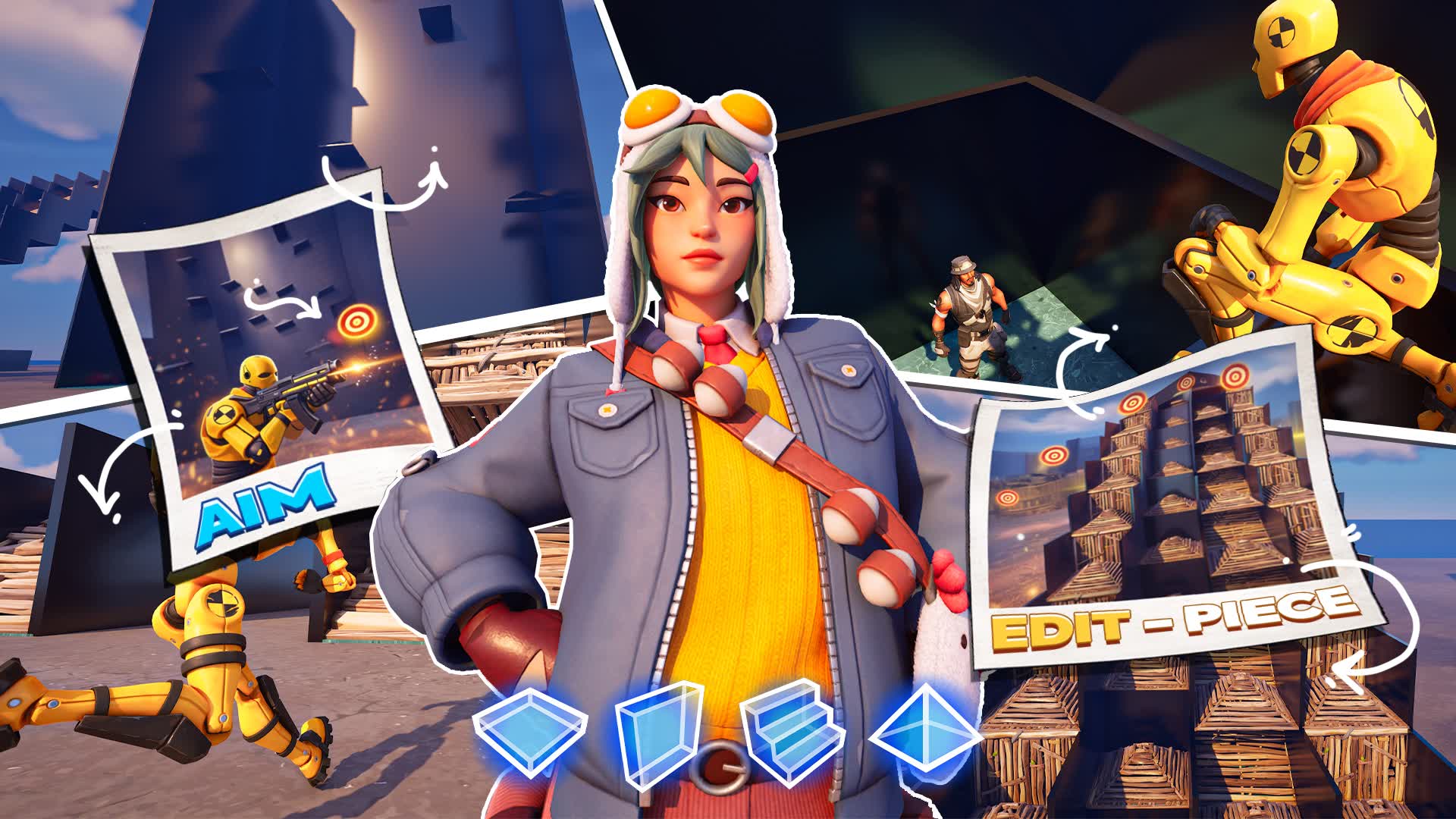 最高の照準練習ができる🔥編集🧩ピース🚀建築練習