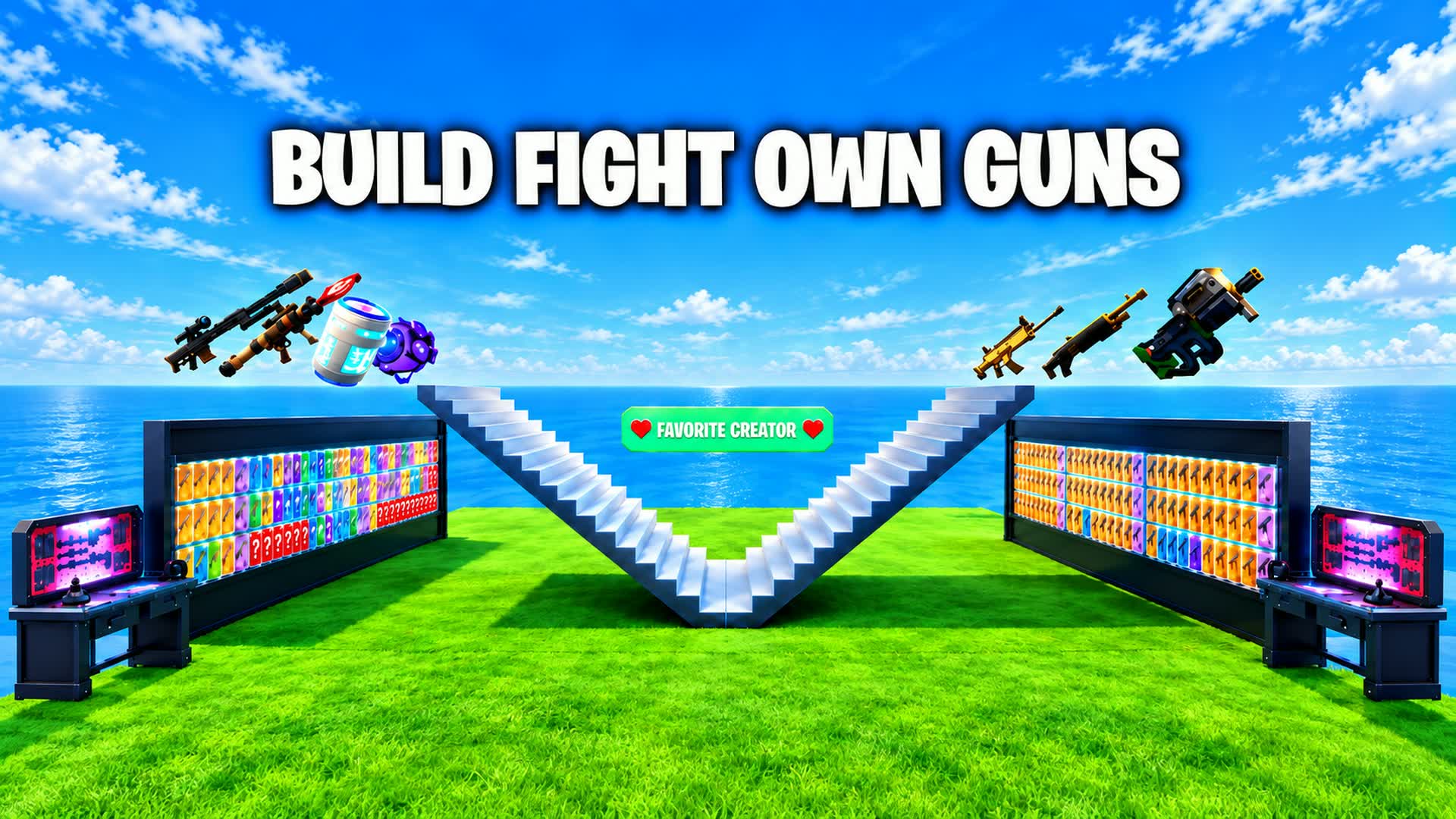 BUILD FIGHT OWN GUNS — Fortnite island 2845-7244-5286 by Iv Not Apple