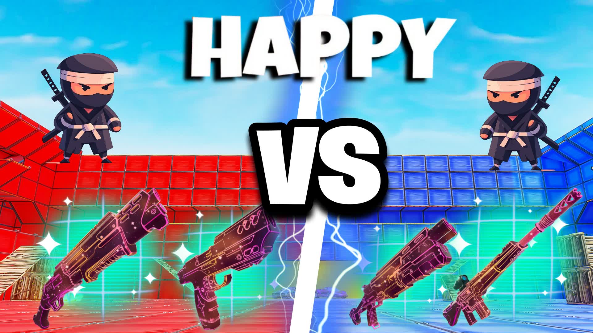 HAPPY INSANE β RED VS BLUE π΄π΅ ALL GUNS