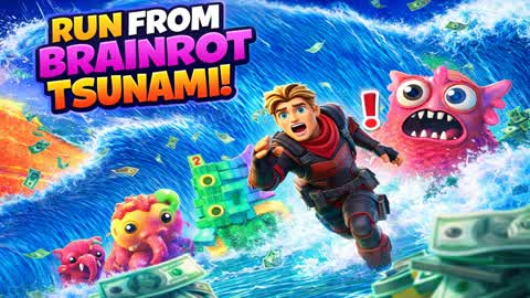 RUN FROM BRAINROT TSUNAMI 巨大ブレインロット津波