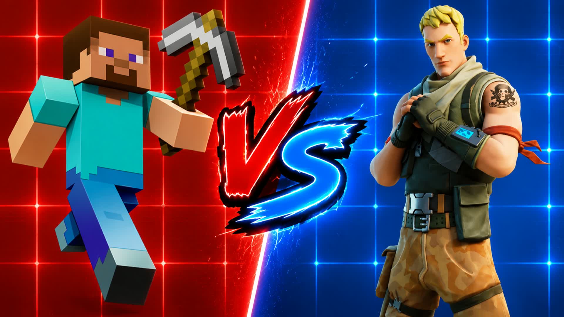 STEVE RED VS BLUE 🔵🔴