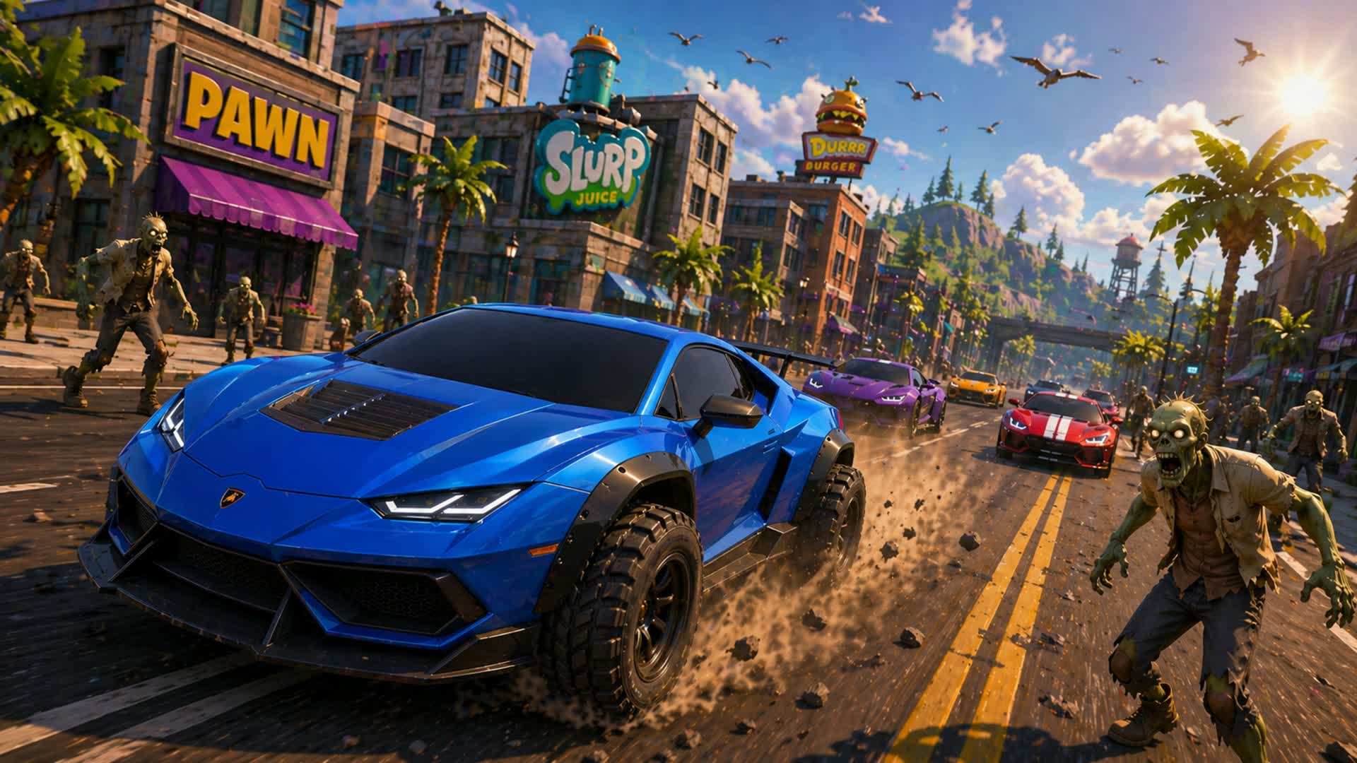 Zombies Drive 🚗 FFA ⭐️ TWDU 🧟