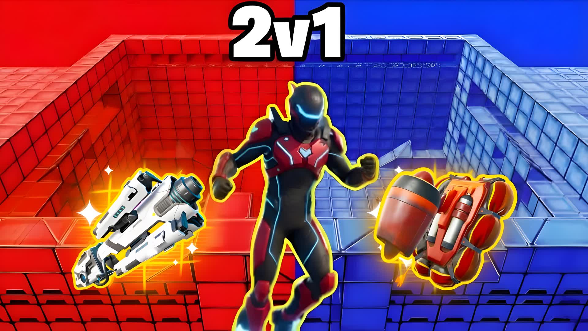 RED VS BLUE 2V1 [1V2] 1