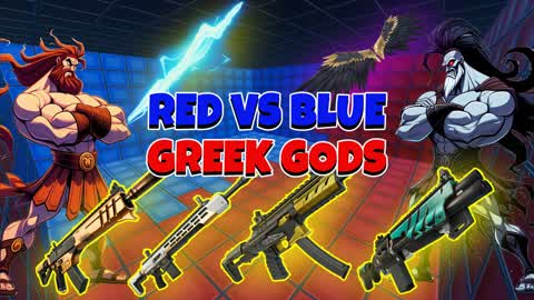 RED VS BLUE GREEK GODS