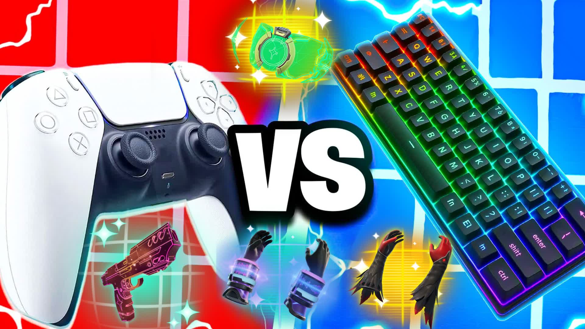 KEYBOARD VS CONTROLLER - RED VS BLUE🔴🔵