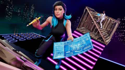 Neon City 1v1 Build Fight