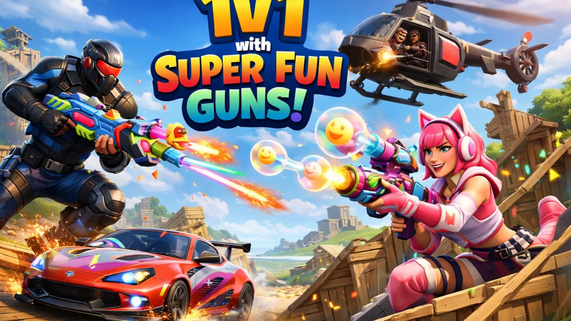 1v1 with super fun guns