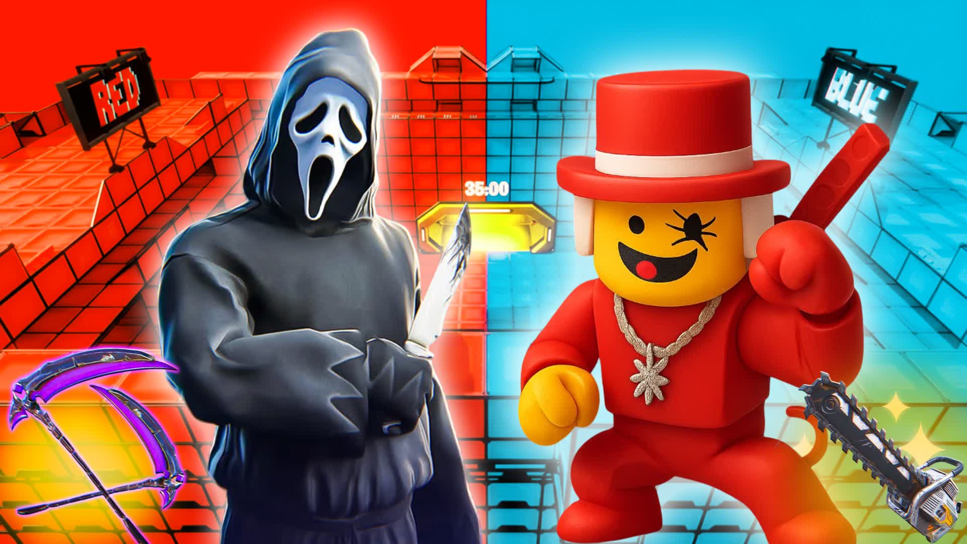 CRAZY TMNT RED VS SUPER BLUE 🔴🔵