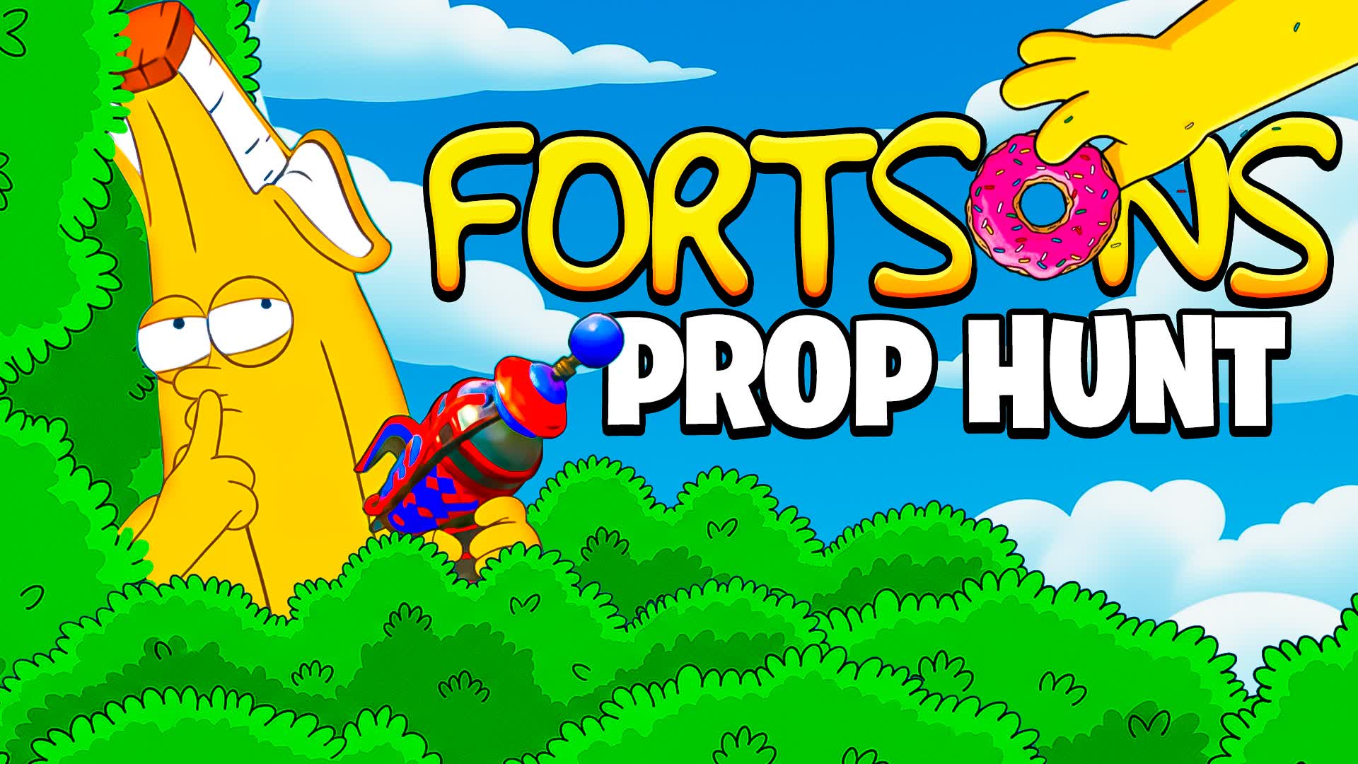 🍩 THE SIMPSONS PROP HUNT 🍩 FORTSONS