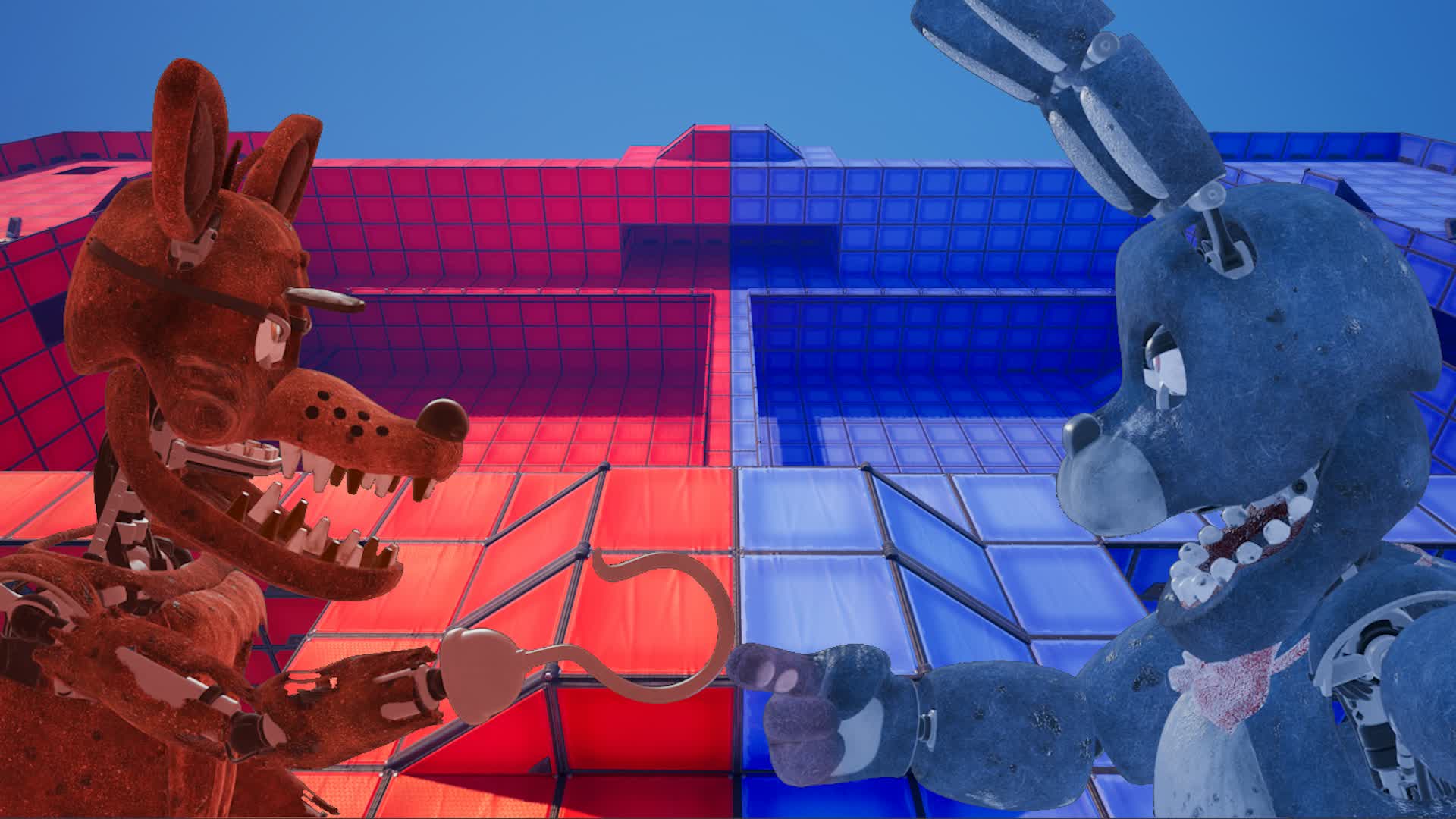 Fnaf Red VS Blue -Foxy๐ฆVS Bonnie๐ฐ