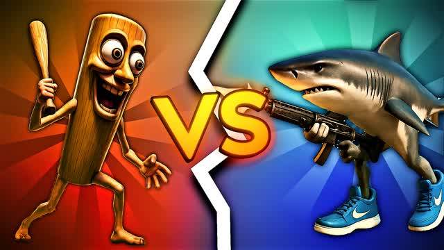 TUNG VS TRALALERO 1V1 BRAINROT ! 🦈🪵