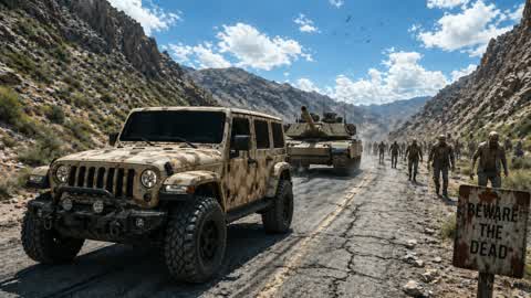 Military Drive 🚗 FFA ⭐️ Zombies 🧟 TMNT
