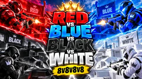 🔴 RED vs 🔵 BLUE vs ⚪ WHITE vs ⚫ BLACK