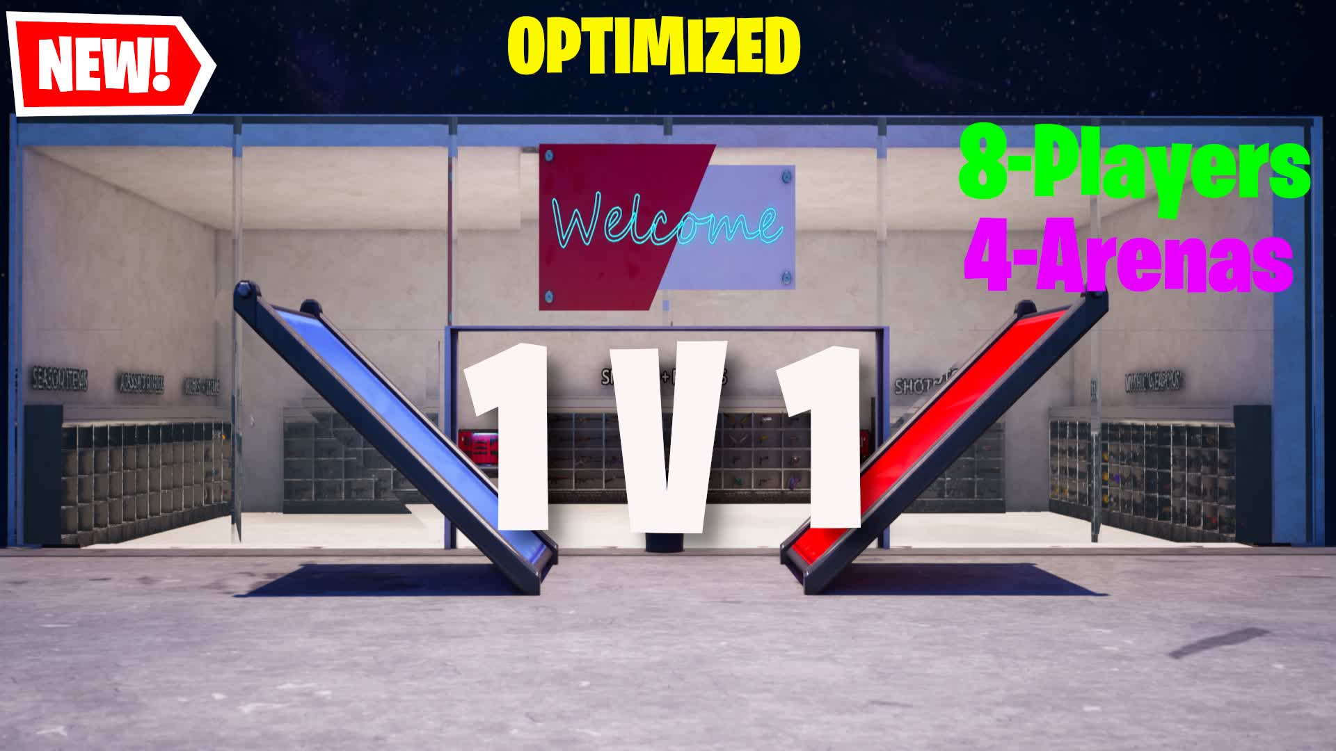 1vs1 4アリーナ プレイヤー8名