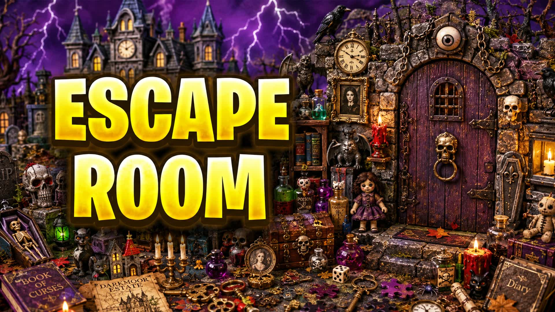 HORROR ESCAPE ROOM FIND TREASURES