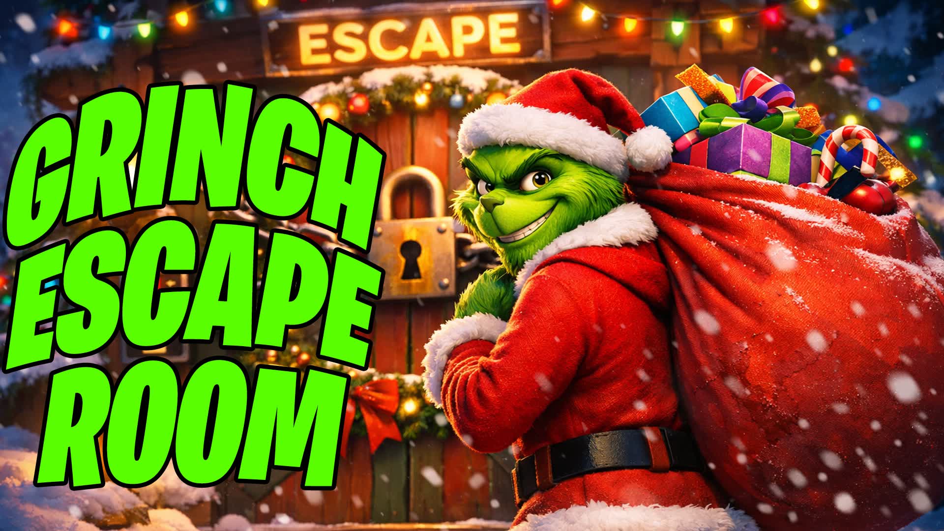 GRINCH’S HIDDEN LAIR ESCAPE ROOM 🎄