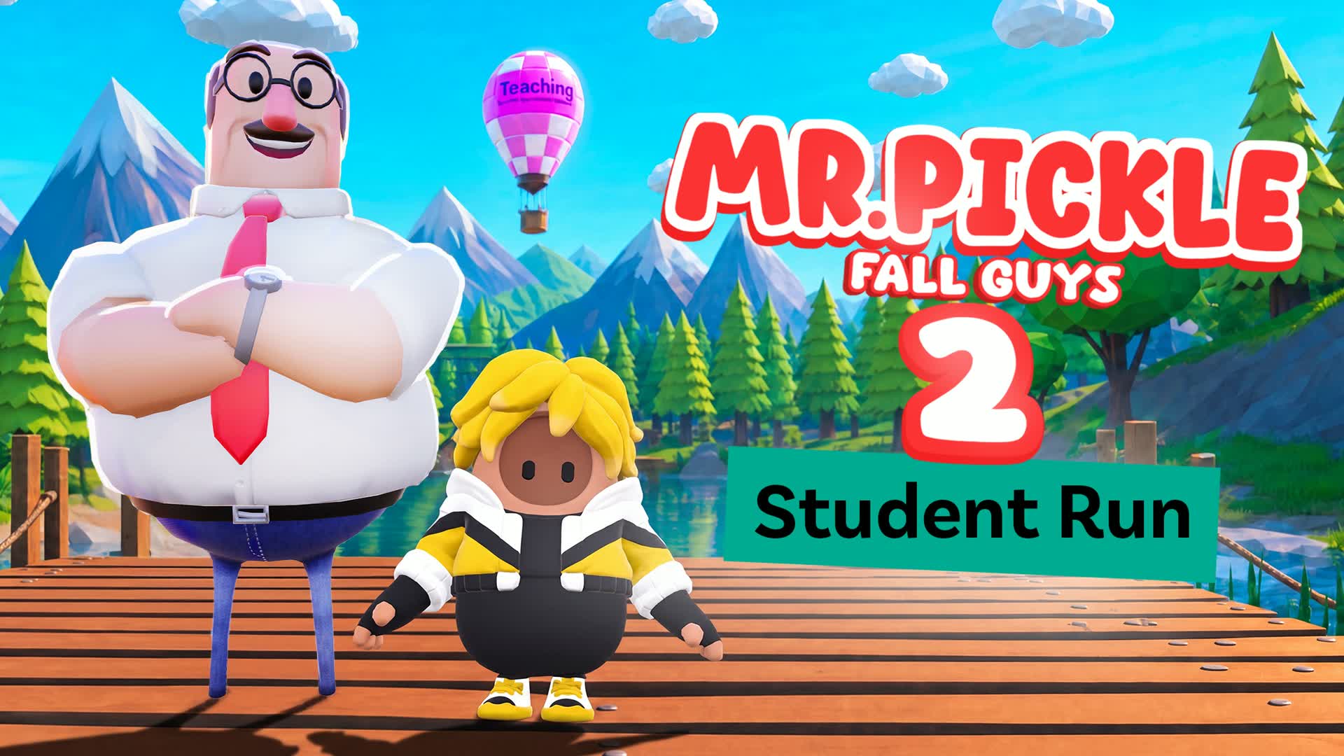 MR.PICKLE 2 FALL GUYS 🎒 STUDENT RUN