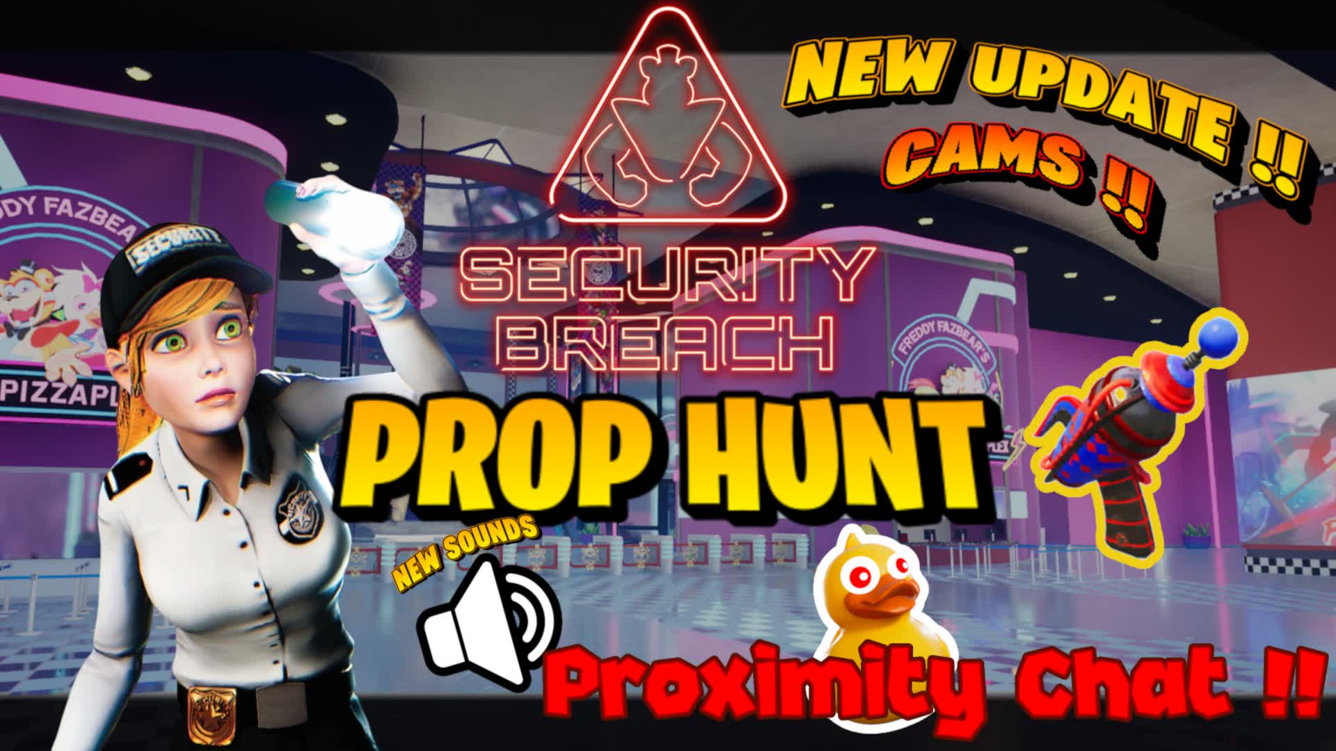 FNAF Security Breach Prop Hunt 1425-0367-0407 by babz0u - フォートナイト