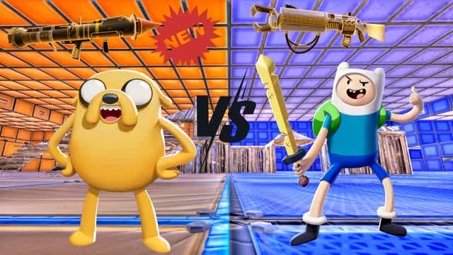 Finn VS Jake (All Weapons/Cars)