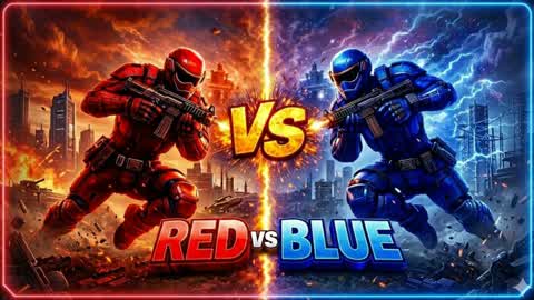 🔴ULTIMATE RED VS BLUE WITH BOSS!🔵(OP!)