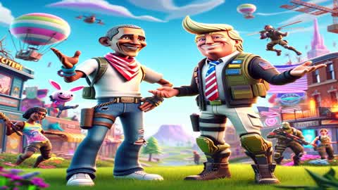 Stare at Obama and Trump as Friends