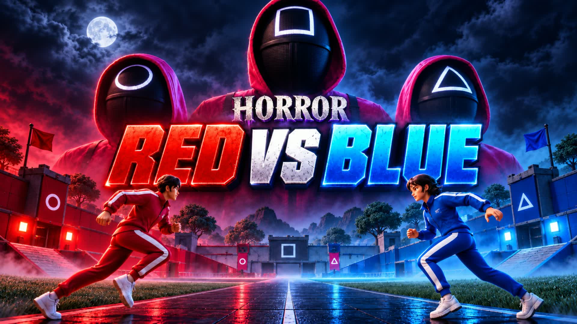 HORROR  RED VS BLUE - Fortnite island 9566-8858-1955 by StormBreaker00s7