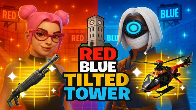 Red vs Blue – Tilted Tower Showdown