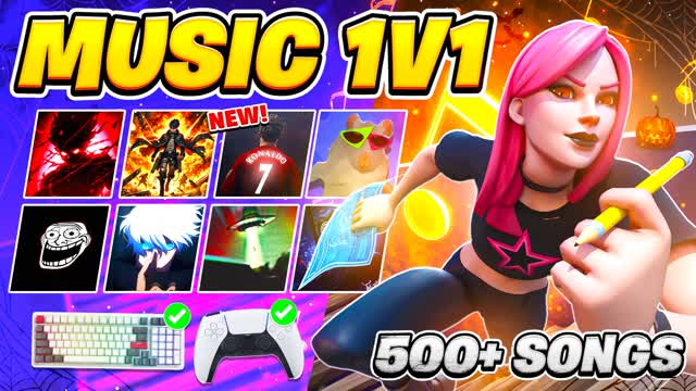 🏆BEST MUSIC 1v1🎵 [500+ SONGS] PARTY