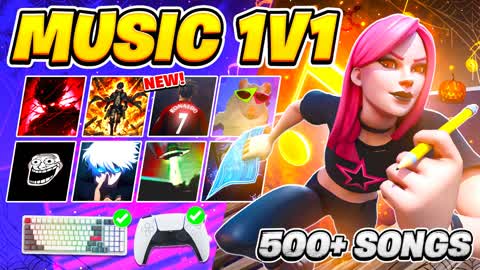 🏆BEST MUSIC 1v1🎵 [500+ SONGS] PARTY