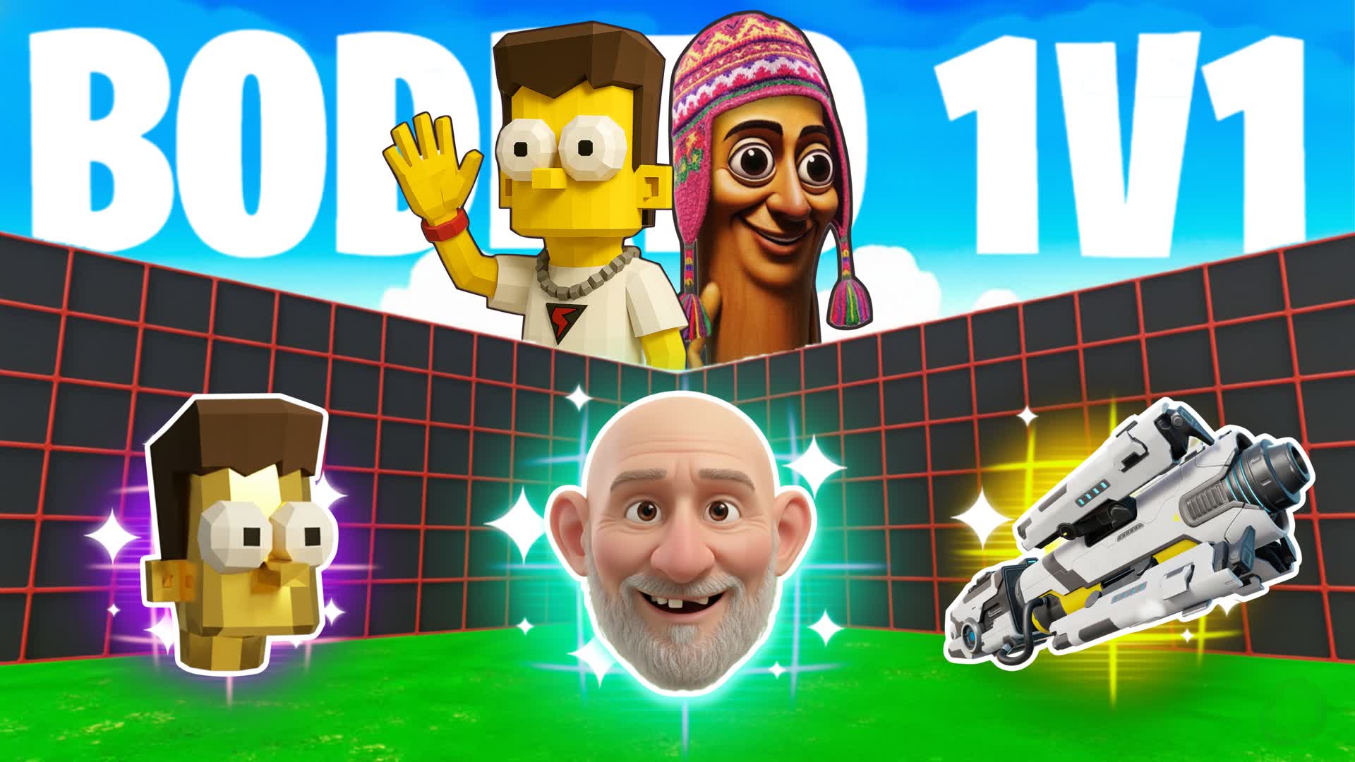 MEGA BODRIO 1V1 FREE FOR ALL - ALL GUNS