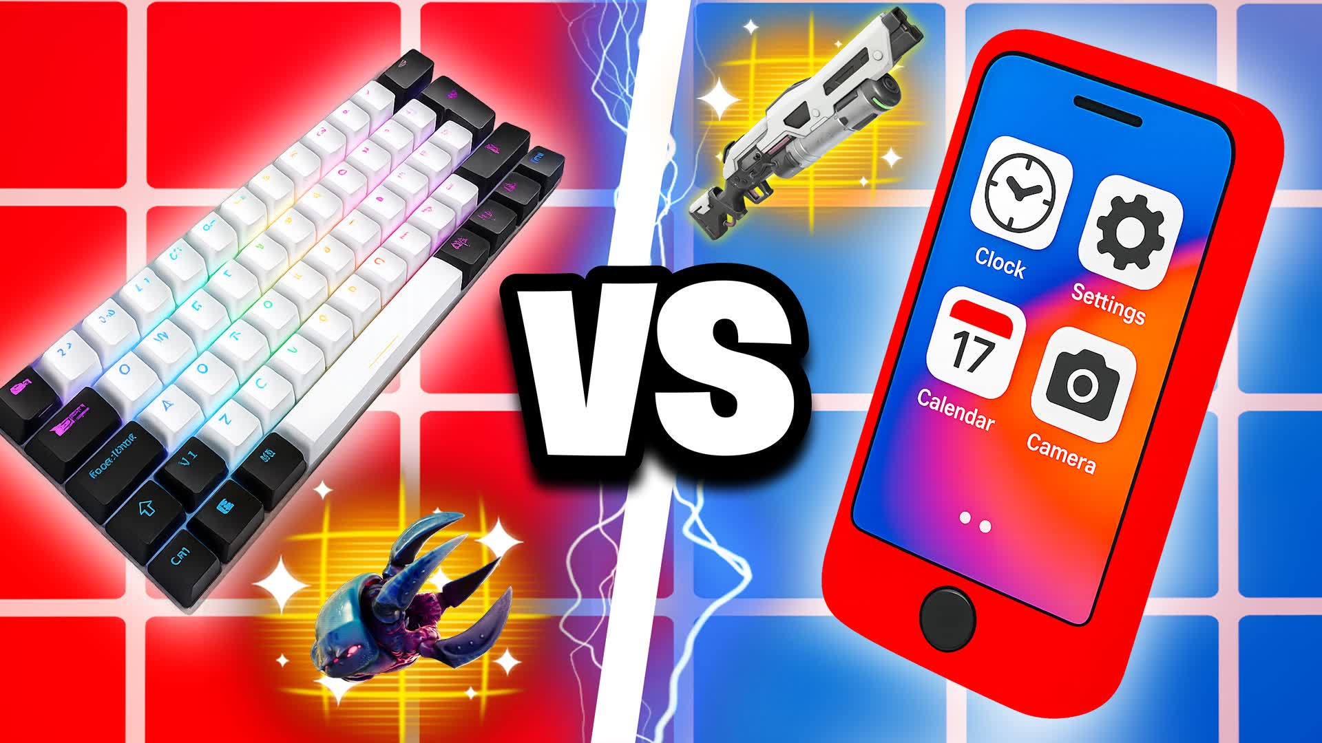 PC VS PHONE RED VS BLUE 🔴🔵