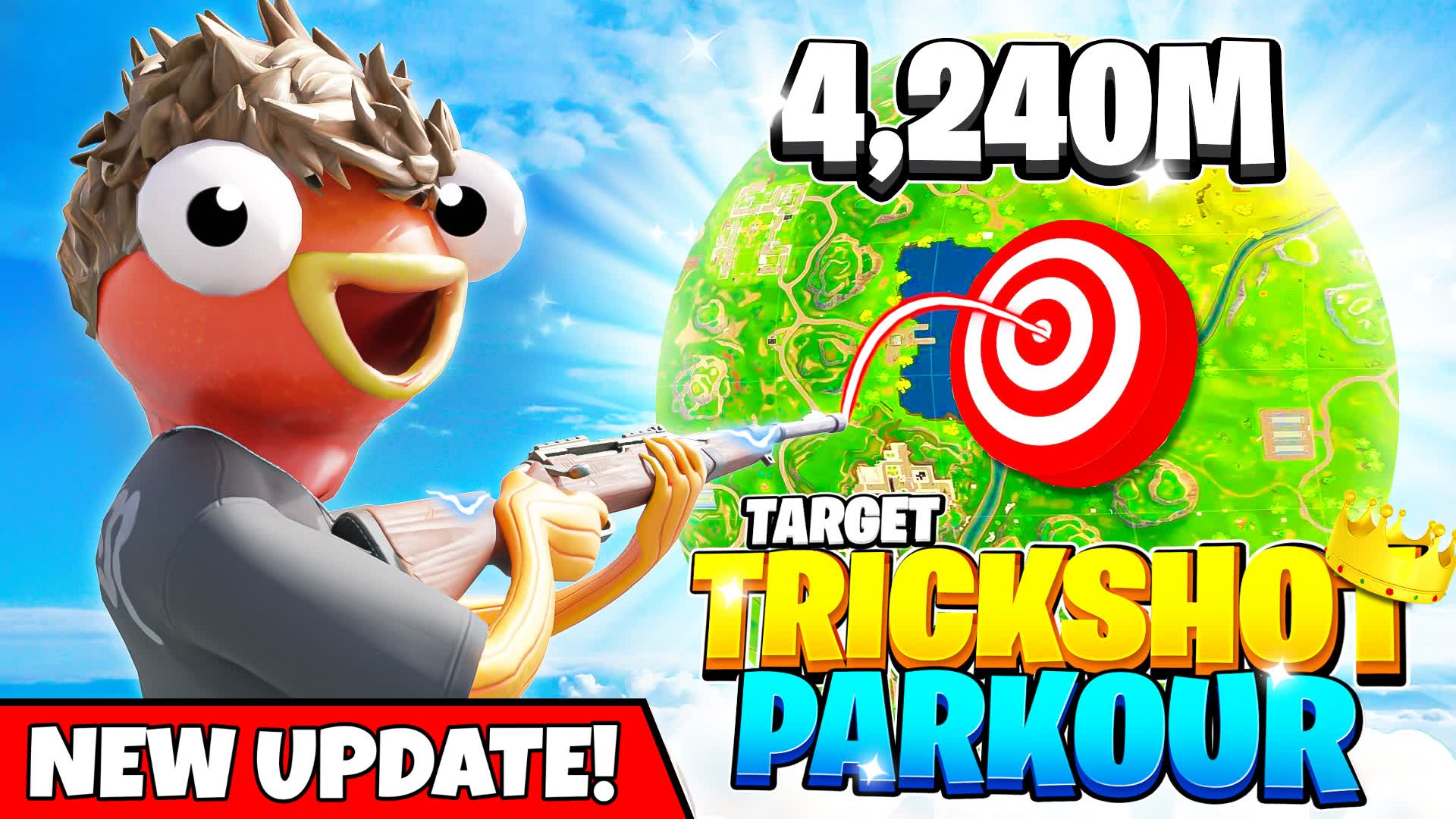 MEGA TRICK SHOT PARKOUR🎯(85 LEVELS) 6011-8144-4710 by trickshoters ...