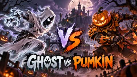 👻 GHOST vs PUMPKIN 🎃 HALLOWEEN FIGHT