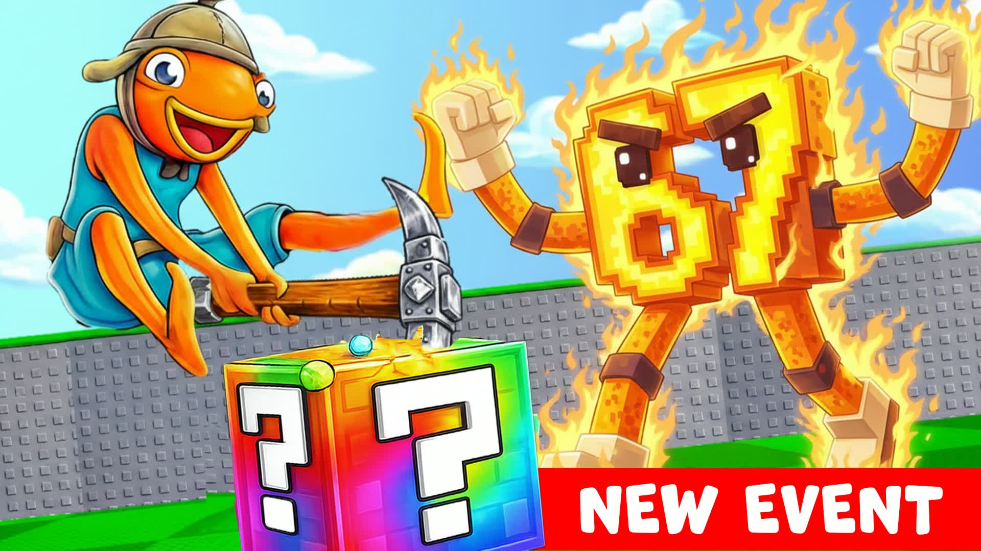 LUCKY BLOCK DEATHRUN BRAINROT - fortnite